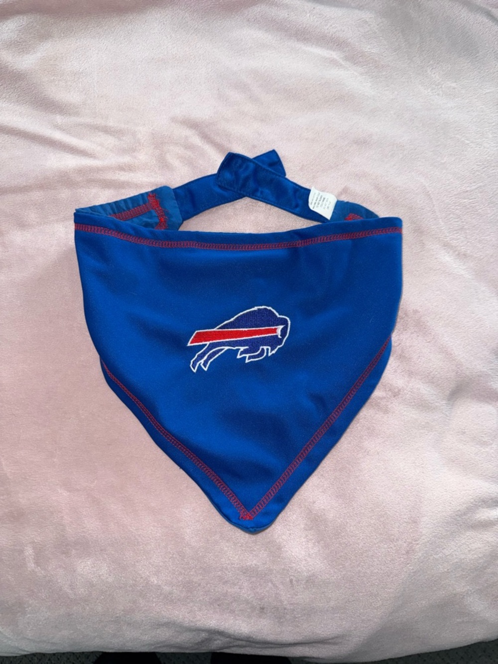 Buffalo Bills Blue Dog Bandana with Red Trim